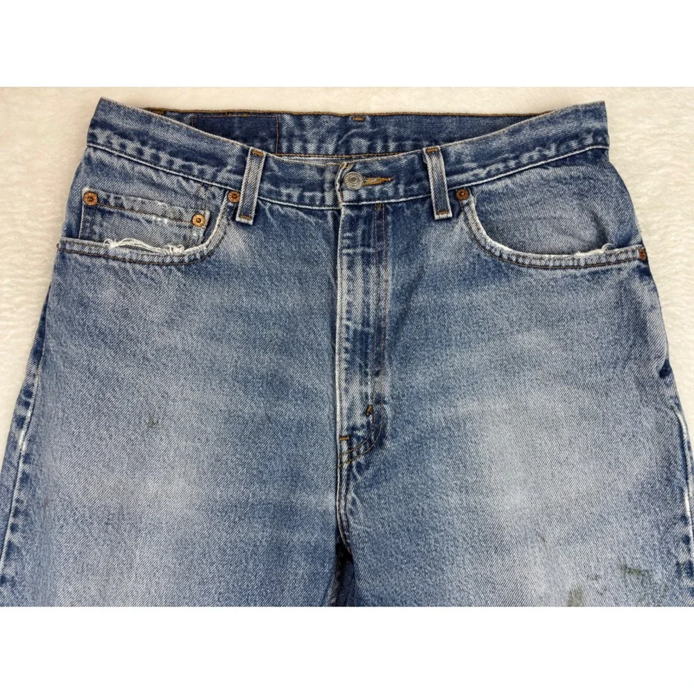 Levi's 505 Men's 35x30 Vintage **Tag Verified w/pics** jeans Blue Faded Denim